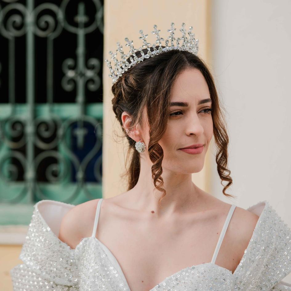 Diadème Royal en Cristaux - Accessoire Mariée Élégant