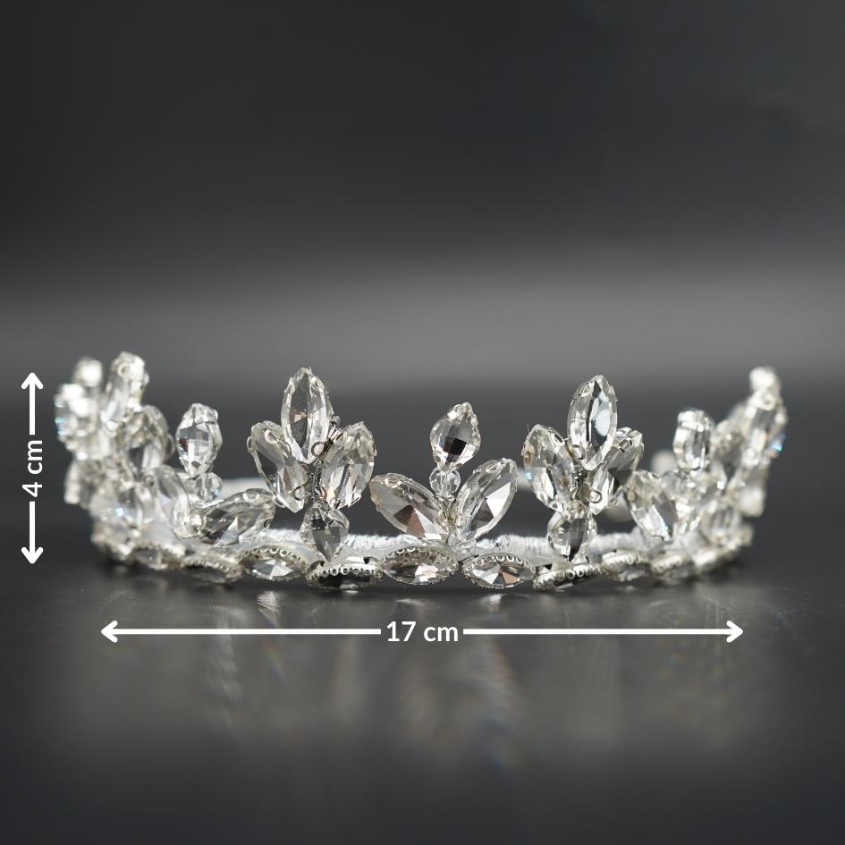 Couronne Cristalline Brillante - Bijou Luxe pour Mariage