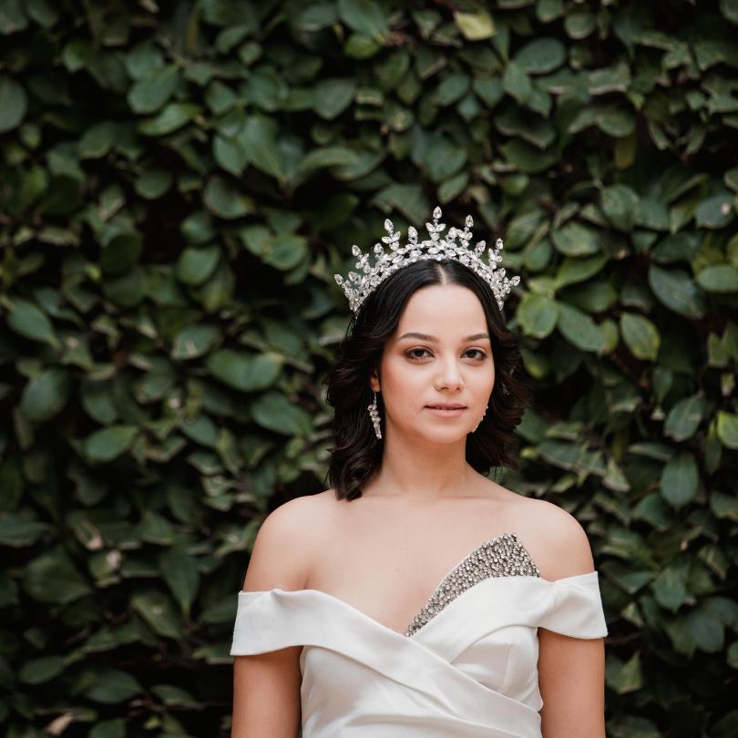 Couronne de mariage blanche, Couronne de diadème en cristal baroque, diadème de mariage couronne nuptiale, diadème de fille de fleur, diadème prisme, diadème pour femmes, diadème blanc, couronne de reine