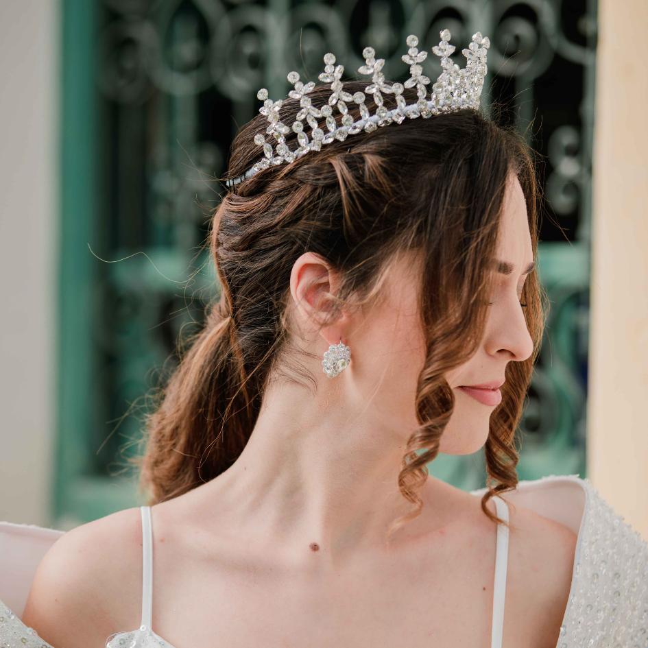 Diadème Royal en Cristaux - Accessoire Mariée Élégant