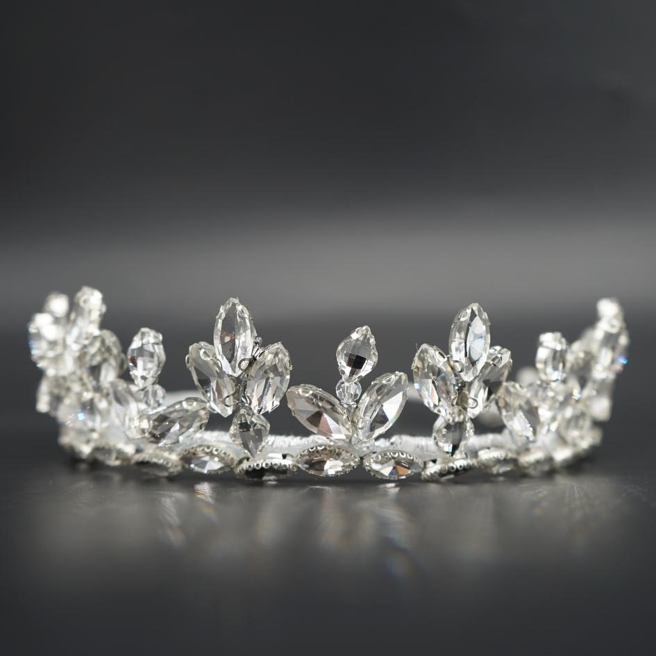 Couronne Cristalline Brillante - Bijou Luxe pour Mariage